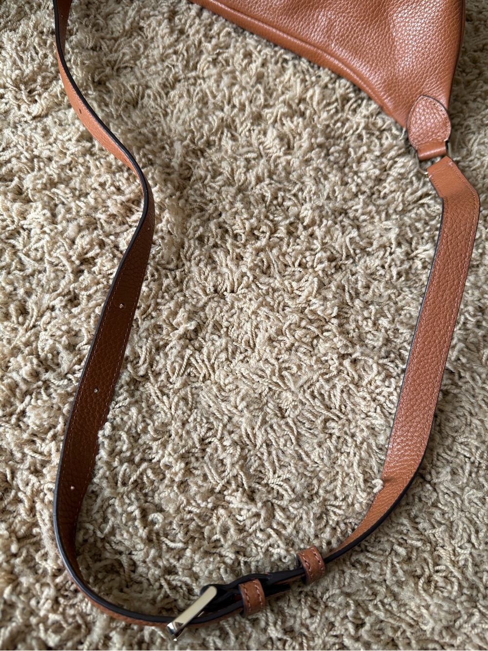 kate spade Brown Pebbled Leather Crossbody Belt Bag - Picture 7 of 9